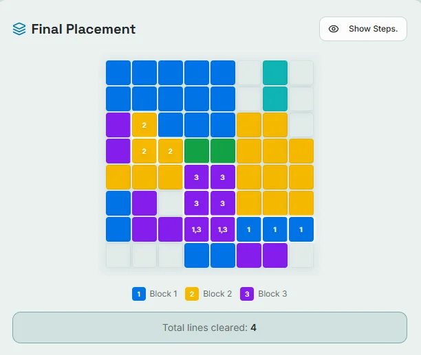Solution by Solver
